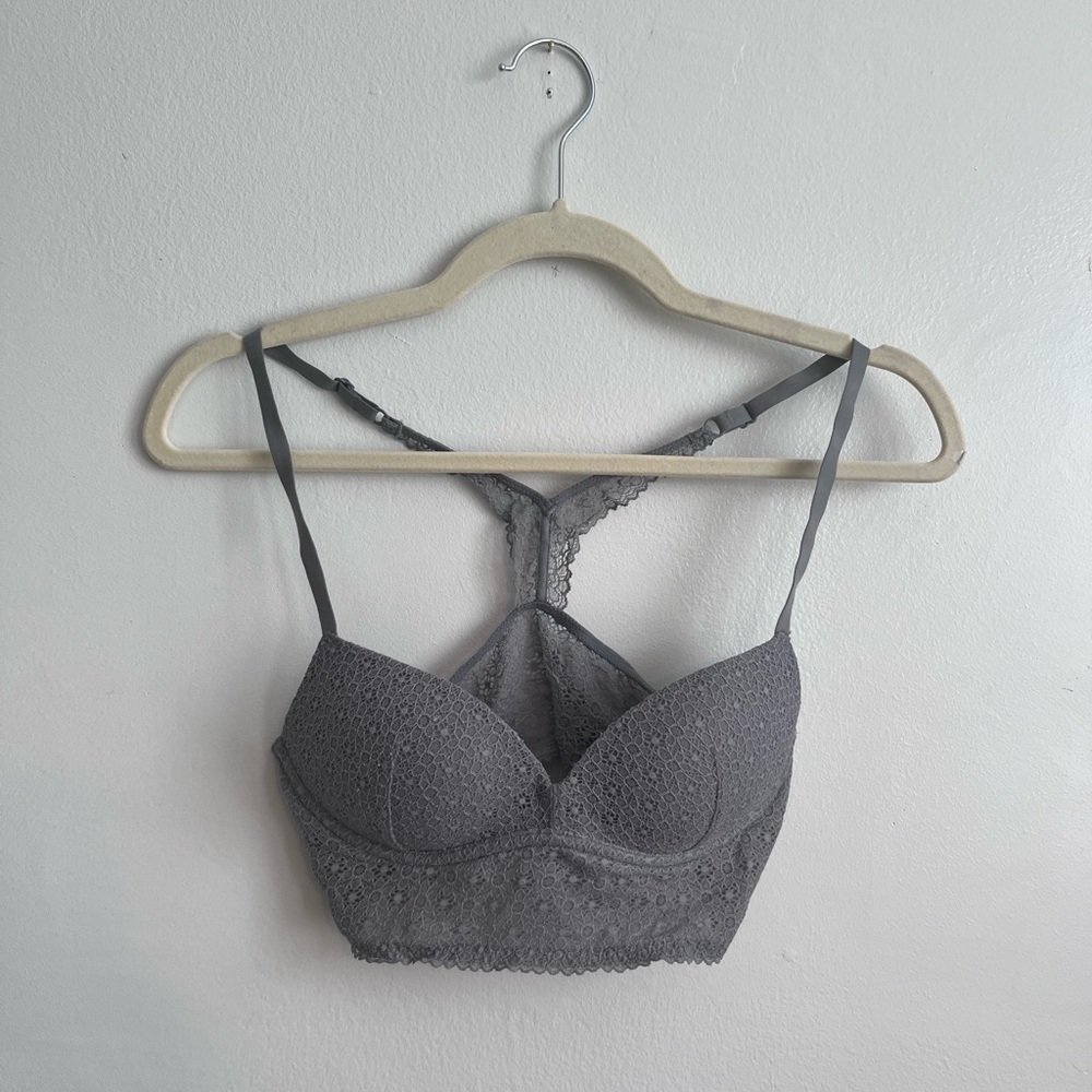 Victoria’s Secret lacy wireless push-up bralette. Racerback. 32B.